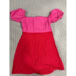 Pink and Red Dress